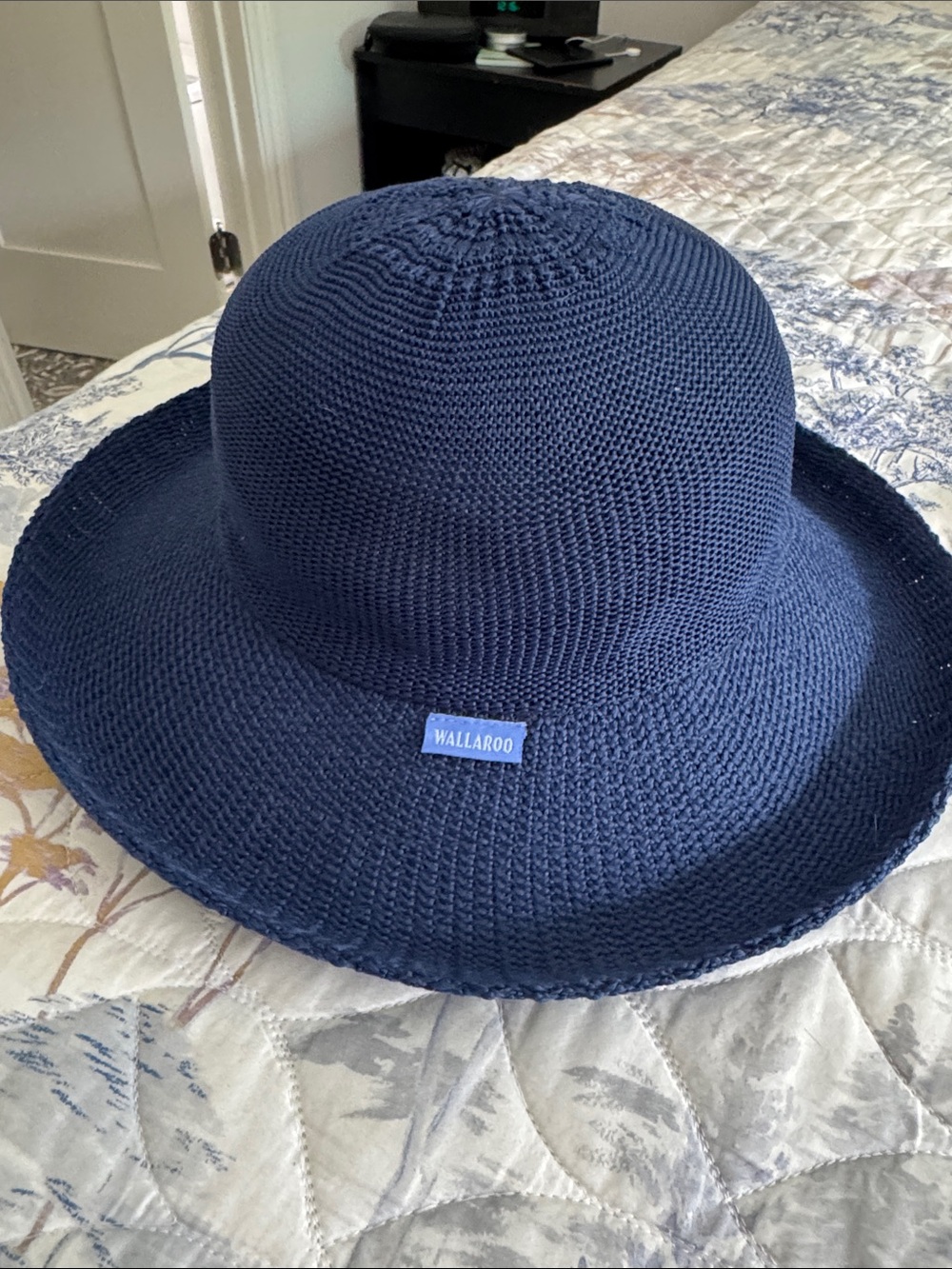 Wallaroo Women's Navy Wide Brim Sun Hat